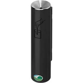 VAR, VAR® Sicherheits Ascher, selbstlöschend, Wand- oder Rohrbefestigung, schwarzgrau
