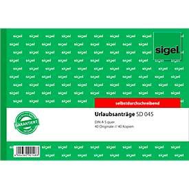 Sigel, Sigel Urlaubsantrag SD045 DIN A5
