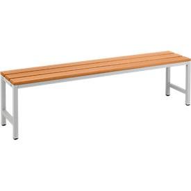 Steinbock®, Steinbock® Umkleidesitzbank, 1-seitig mit Hakenleiste, Breite 1.500 mm, mit Schuhrost