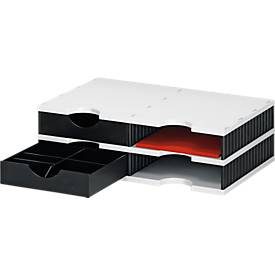 Styro, STYRO Styrodoc duo Set 268-0202.989 schwarz/grau 4 F&auml;cher