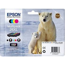 Epson, EPSON Multipack Tinte XL CMYBK T263640 XP 700/800 700/500 Seiten
