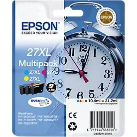 Epson, EPSON Multipack Tinte XL CMY T271540 WF 3620/7620 1100 Seiten