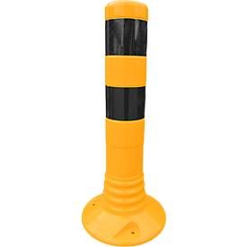 Jungheinrich PROFISHOP, Flexible Sperrpfosten, Ø 80 mm, Höhe 450 mm, schwarz/gelb