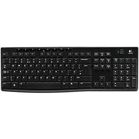 Logitech, Logitech - Wireless Keyboard K270 - Deutschland, Schwarz