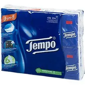 Tempo, Tempo Taschentücher 4-lagig 30 Stück à 10 Blatt