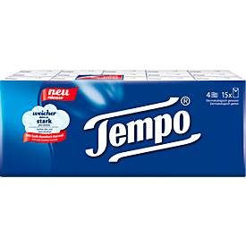 Tempo, Tempo Taschentücher 4-lagig 15 Stück à 10 Blatt