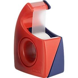 tesa, tesa Klebebandabroller tesafilm Easy Cut Blau, Rot 19 mm (B) x 10 m (L) Kunststoff