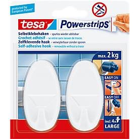 tesa, TESA Powerstrips Haken 580130004 weiss, 2 St&uuml;ck