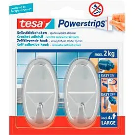 tesa, TESA Powerstrips Haken L 580500001 chrom