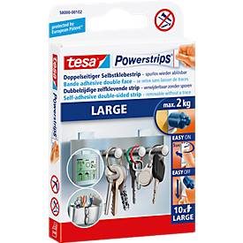 tesa, TESA Powerstrips Large 10 St&uuml;ck 580000010 abl&ouml;sbar, Belastbarkeit 2kg