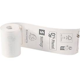 Exacompta, EXACOMPTA Rolle Thermo Papier 20Stk. 40762E 57x30mmx9m f&uuml;r SumUp