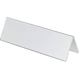 DURABLE, DURABLE Tischnamensschild Dachform 8053/19 transp., 105/210x297mm 25 Stk.