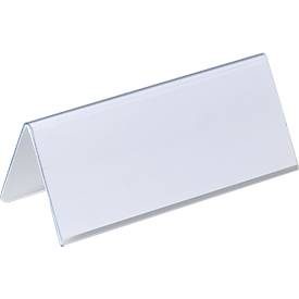 DURABLE, DURABLE Tischnamensschild 805019 Transparent 25 Stück