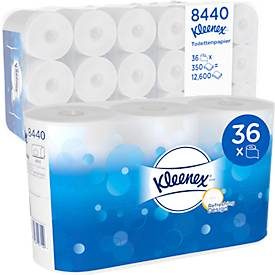 KLEENEX, Kleenex Recycled Toilettenpapier 3-lagig 8440 36 Rollen à 350 Blatt