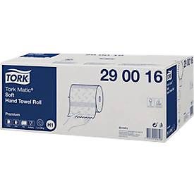 Tork, Tork Falthandtücher Gerollt Weiss 2-lagig 290016 6 Stück à 408 Blatt