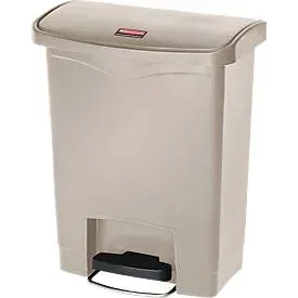 Tretabfalleimer Slim Jim®, Kunststoff, Fassungsvermögen 30 Liter, beige