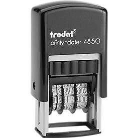 Trodat, Trodat Textstempel 4850L1 Blau, Rot 23 x 12 mm (B x H)