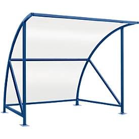 wsm®, Überdachungssystem Modell Bamberg, transparent, B 2040 mm, anthrazitgrau RAL 7016