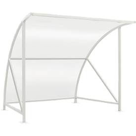 wsm®, Überdachungssystem Modell Bamberg, transparent, B 2040 mm, anthrazitgrau RAL 7016