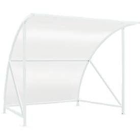 wsm®, Überdachungssystem Modell Bamberg, transparent, B 2040 mm, anthrazitgrau RAL 7016