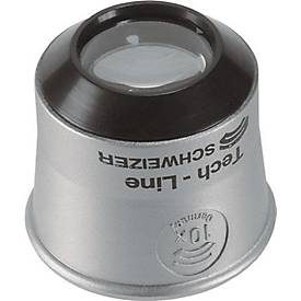 Schweizer, SCHWEIZER Uhrmacherlupe Tech-Line, Vergrösserung 10x, Linsen-Ø 22,8 mm