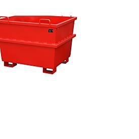Bauer® Universal-Container Typ UC, Volumen 0,75 m³, RAL 3000 feuerrot
