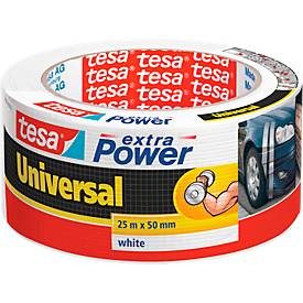 tesa, tesa Kraftklebeband extra Power Universal Weiss 50 mm (B) x 25 m (L) Kraftklebeband