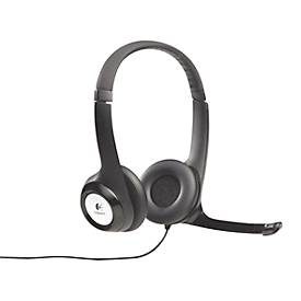 Logitech, Logitech H390 - PC Headset (Kabelgebunden, Binaural, On-ear, Schwarz)