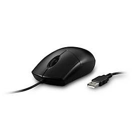 Kensington, Kensington Pro Fit Abwaschbare Kabelgebundene Mid-Size Maus K70315WW Optisch Für Rechts- und Linkshänder 1,8m USB-A Kabel Schwarz