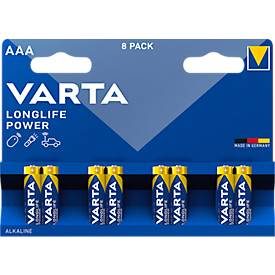 VARTA, VARTA Batterie Longlife Power 4903121418 AAA/LR03, 8 St&uuml;ck