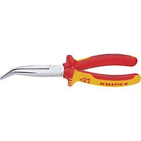 Knipex, Knipex 25 06 160 VDE Flachrundzange Gerade Chrom-Vanadium Elektrostahl 160 mm