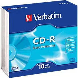 Verbatim, Verbatim CD-R Extra Protection 52x 700 MB 10 Stück