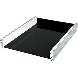 WEDO, WEDO Briefablage EXKLUSIV Acryl 608001 31x4.8x24.2cm schwarz/transp.