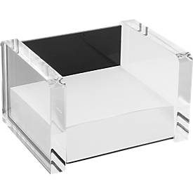 WEDO, WEDO Zettelbox EXKLUSIV 607001 11.6x9.9x7.5cm 500Bl. Acryl