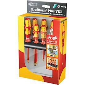Wera, Wera 160 i/7 Rack VDE Schraubendreher-Set 7teilig Schlitz, Kreuzschlitz Phillips