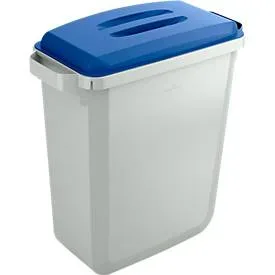 Wertstoff-Sammelbehälter, 60 l, mit Deckel, blau