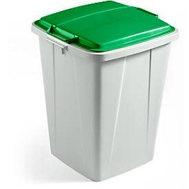 Wertstoff-Sammelbehälter, 90 l, mit Deckel, grün