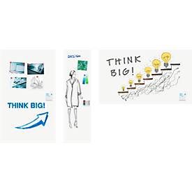 Legamaster, Legamaster wandmontierbares magnetisches Whiteboard Folie Polypropylen WRAP-UP 300 x 101 cm