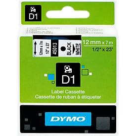 DYMO, DYMO Schriftband D1 schwarz/weiss S0720530 12mm/7m