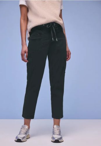 Street One, STREET ONE Jogger Pants "Style Bonny" mit Cargo-Taschen und Kordelzug