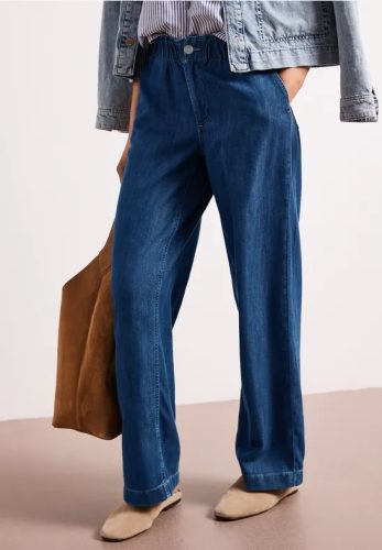 Street One, STREET ONE Weite Jeans "Style Emee" mit Paperbag-Bund
