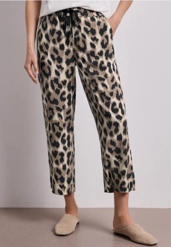 Street One, STREET ONE 7/8-Hose "Style Emee" bedruckt, mit Taschen, weites Bein