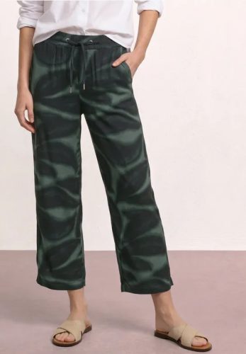 Street One, STREET ONE 7/8-Hose "Style Emee" bedruckt, mit Taschen, weites Bein