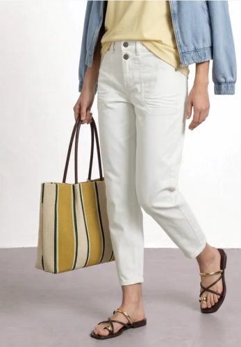 Street One, STREET ONE Loose-fit-Jeans "Style Karlie" High Waist Barrel Leg Jeans mit Viskose