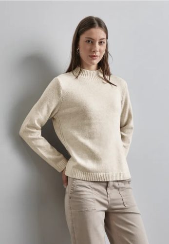 Street One, STREET ONE Strickpullover mit Rippbündchen