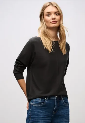 Street One, STREET ONE Strickpullover Dolman, mit U-Boot-Ausschnitt