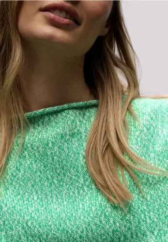 Street One, STREET ONE Strickpullover im Two-Tone-Look