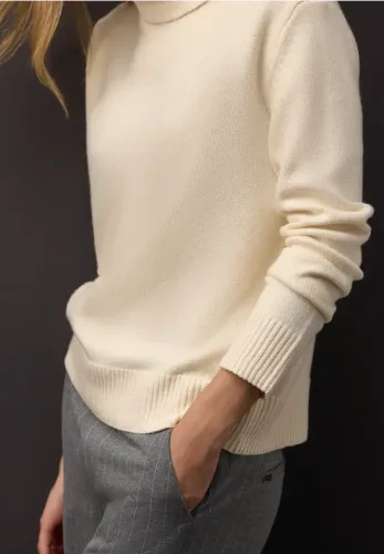 Street One, STREET ONE Rollkragenpullover mit feinem Strickmuster