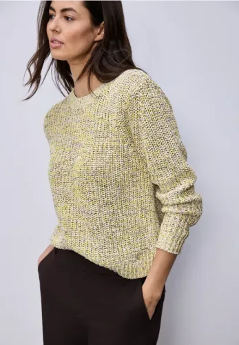 Street One, STREET ONE Strickpullover im Melange-Look