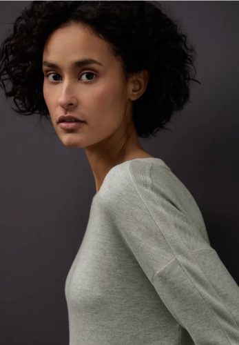 Street One, STREET ONE Langarmshirt mit Glitzerdetails